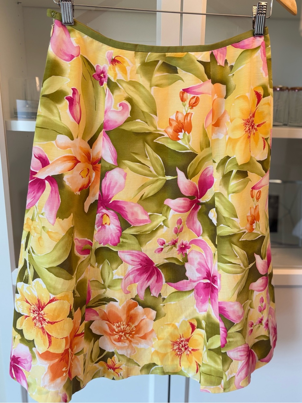 Talbots Floral A‑Line Skirt | Size 6 | Bright Botanical Print